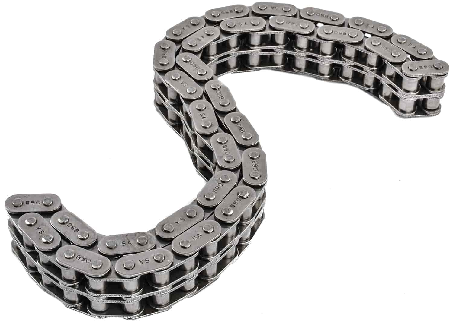 JEGS Double Roller Timing Chain Set for GM LS Series Engines - Adjustable Cam Timing - Compatible with 1 Position Sensor & 3-Bolt Cam Sprocket Design - Perfect for Performance Upgrades & Engine Rebuilds