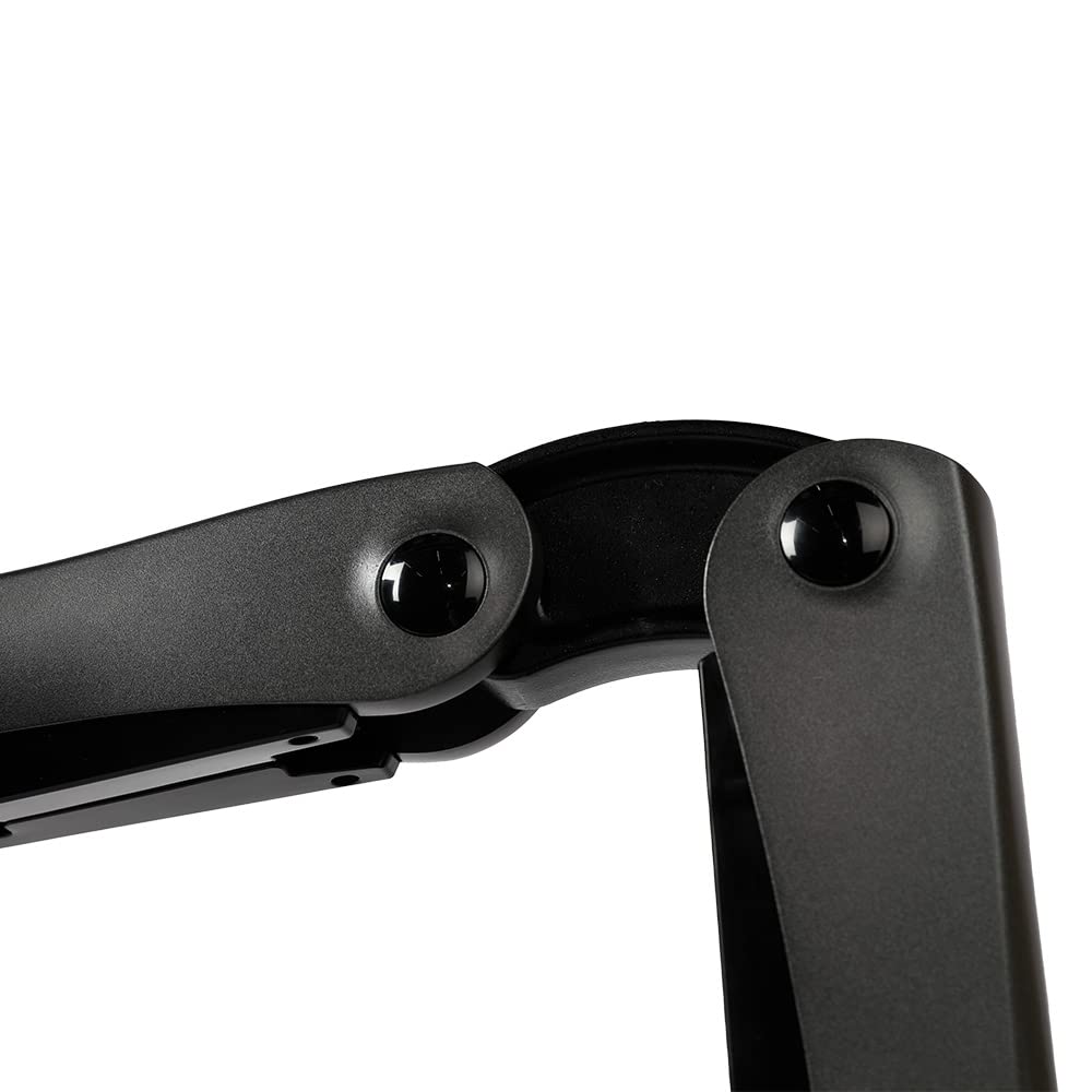 ACELUXE B1 Aluminum Single Monitor Arm Stand with Clamp Base - Holds 34 Inch Screen up to 19.8lbs, 360° Rotation, Height & Angle Adjustable, Ergonomic Design for Home & Office - Gray - Perfect for Workstations, Gaming Setups & Multi-Monitor Configurations