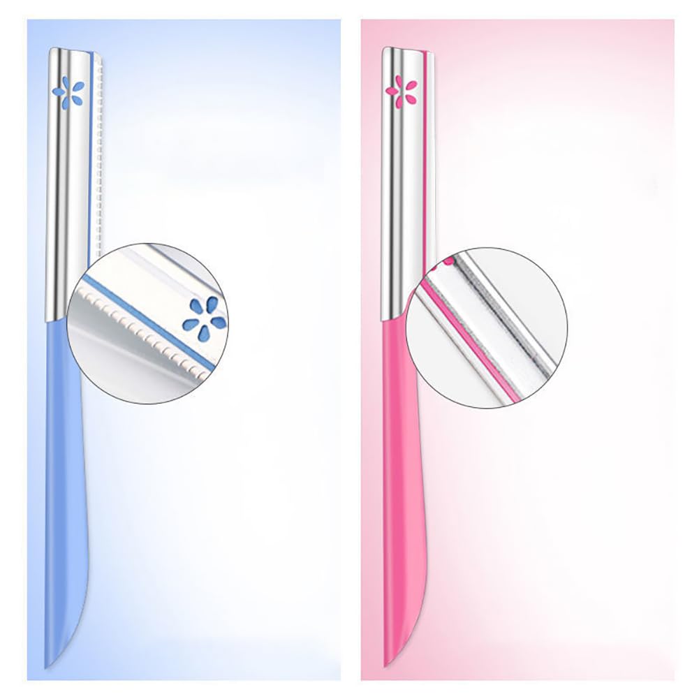 5 Pack Eyebrow Trimmers for Women - Precision Eyebrow Razors, Facial Hair Remover & Eyebrow Shaper Tools for Smooth Skin - Perfect for Eyebrow Shaping, Upper Lip & Peach Fuzz Removal at Home or Travel