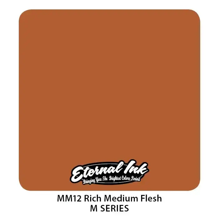 Rich Medium Flesh Eternal Ink - 1 oz Tattoo Ink for Professional Artists | Perfect for Tattoo Studio, Body Art & Permanent Makeup