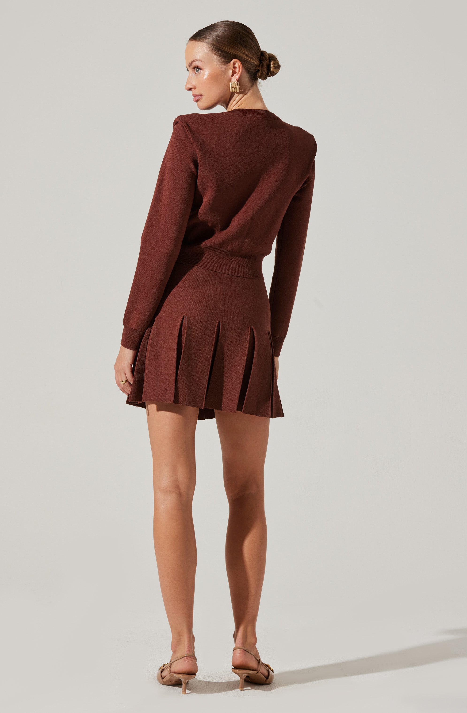 Denisa Pleated Mini Skirt for Women - A-Line High Waist Flowy Skirt with Pockets | Perfect for Casual Wear, Office Outfits & Date Nights