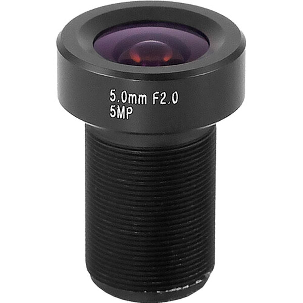 Marshall Electronics V-5500 Series 5MP 5mm f/2 M12 Mount Lens for CCTV, Security Cameras & Night Vision - 1/2