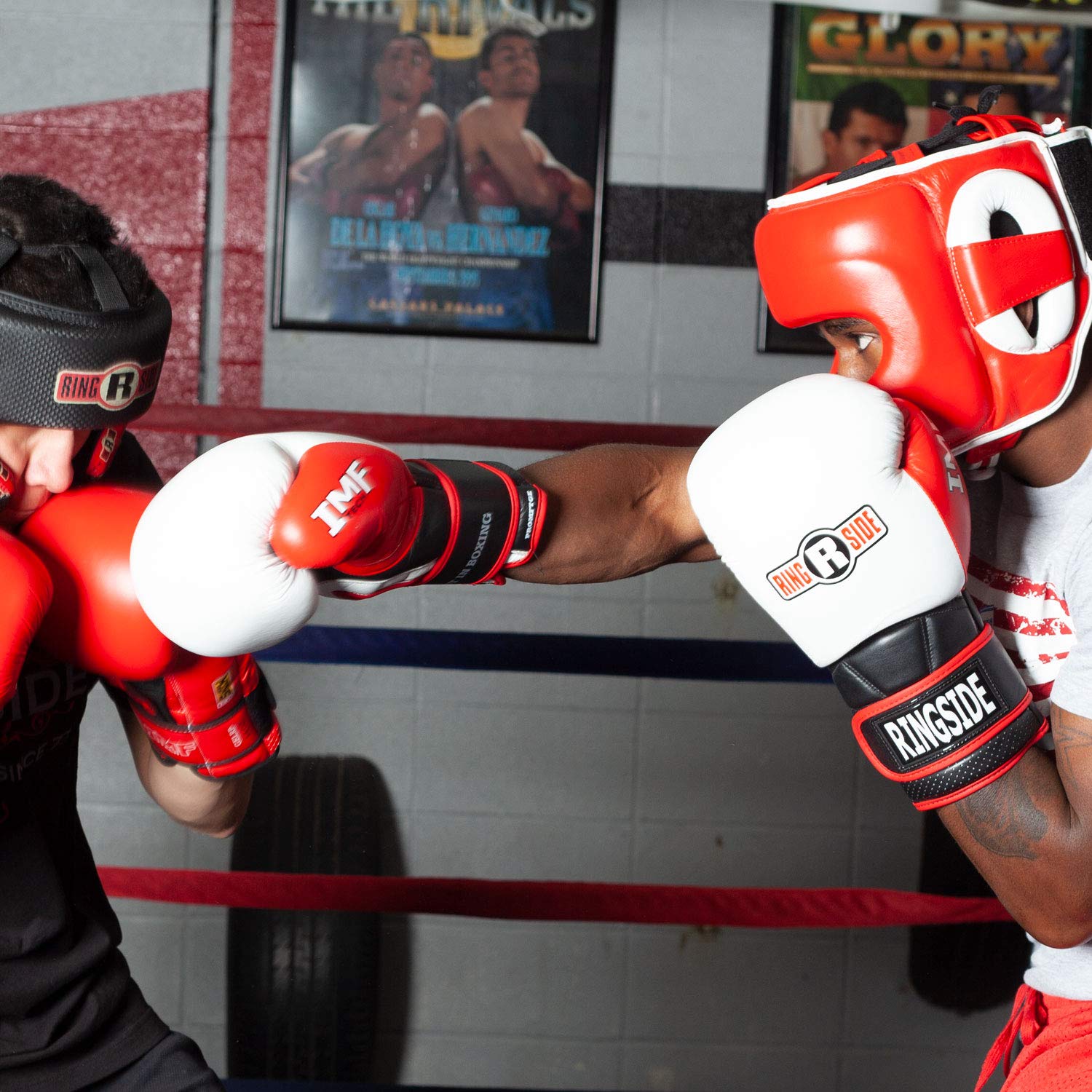 Ringside Pro Style IMF Tech Boxing Gloves - Professional Training & Sparring Gear for Fighters & Fitness Enthusiasts | Perfect for Gym Workouts, MMA Training & Boxing Practice