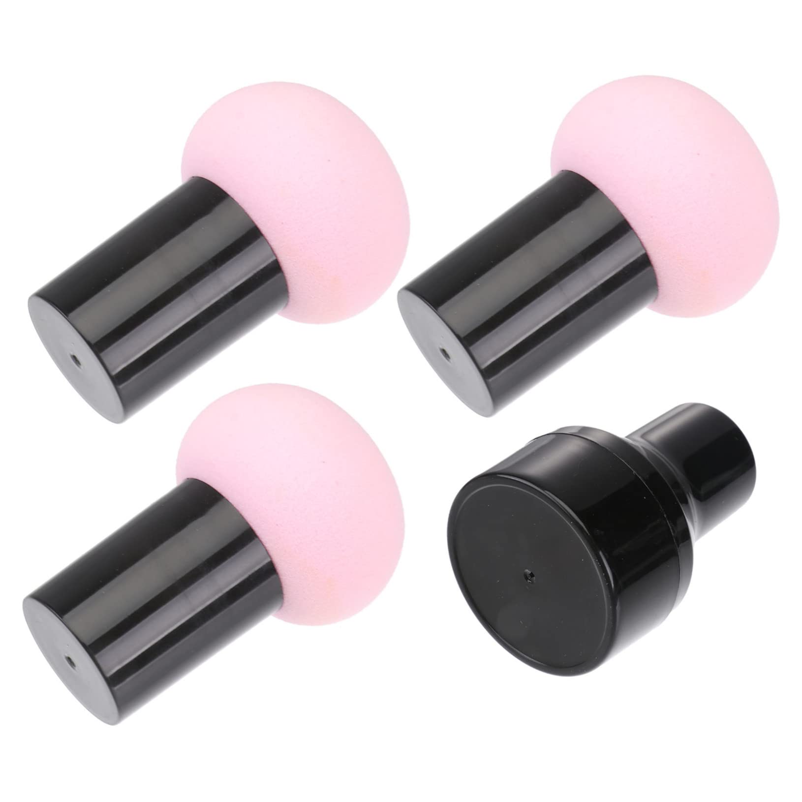 Beavorty 3-Piece Egg-Shaped Makeup Sponge Set - Soft Foundation Blender, Air Cushion Puff with Handle for Flawless Makeup Application | Perfect for Liquid, Cream & Powder Cosmetics | Home & Travel Makeup Essentials