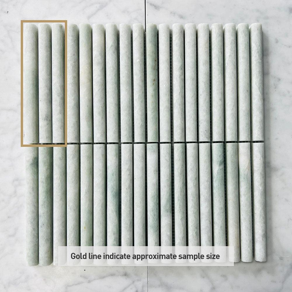 Athena Round Ming Green 12x12 Inch Honed Marble Mosaic Tile - 15 Sheets for Bathroom Floor, Kitchen Backsplash & Shower Wall Decor