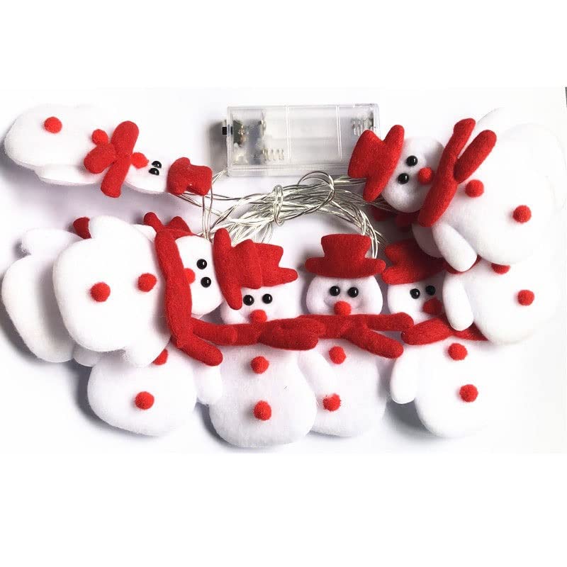 Christmas Snowman String Lights - 30 LED Waterproof Indoor/Outdoor Decor for Holidays