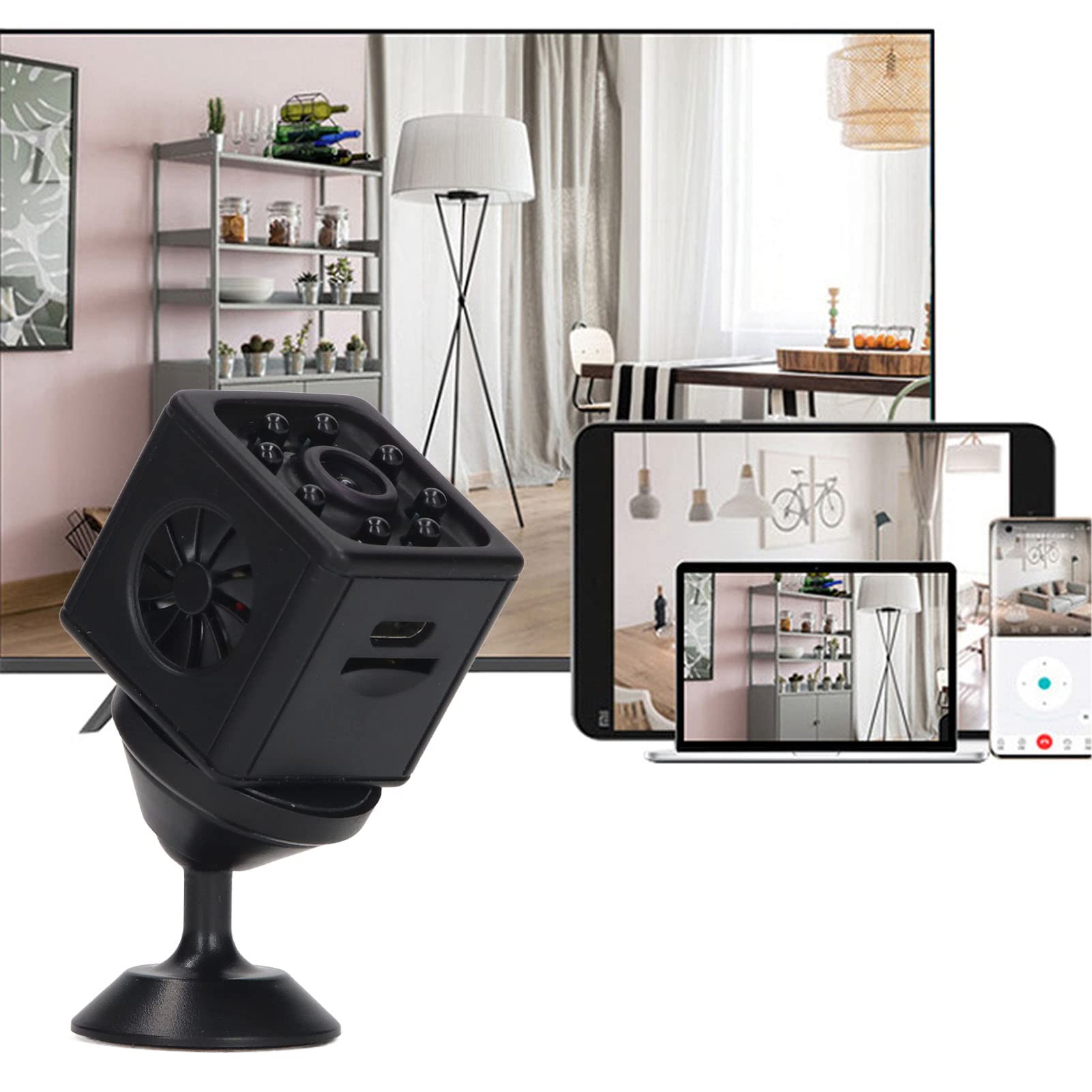 BuyWeek Wireless Security Camera - 1080P HD WiFi Indoor Security Camera with Night Vision, Motion Detection & 2-Way Audio for Home, Baby & Pet Monitoring | Easy Setup & Cloud Storage