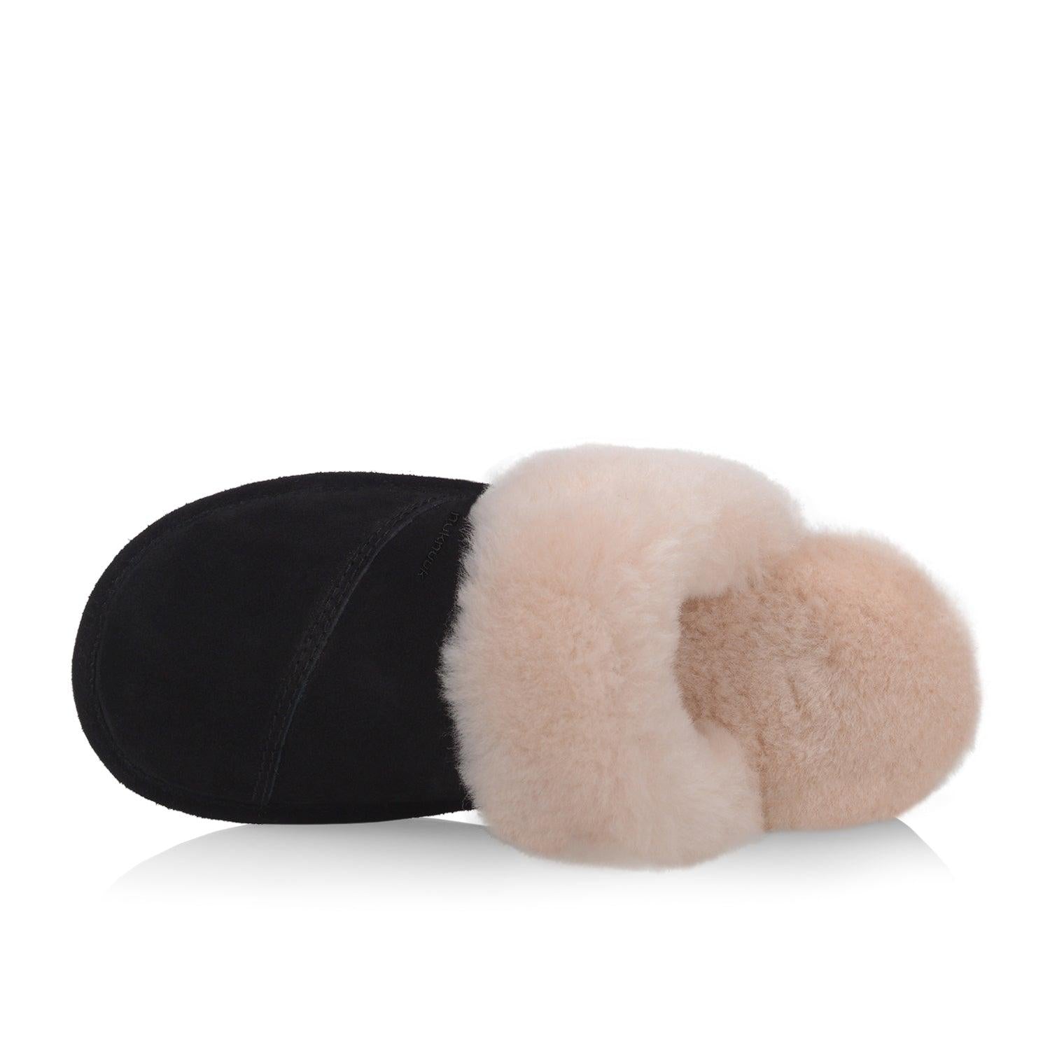 Joy Women's Cozy Memory Foam Slippers - Soft Indoor House Shoes with Non-Slip Sole for Comfort & Support (Black) - Perfect for Relaxing at Home, Lounging & Cold Winter Nights