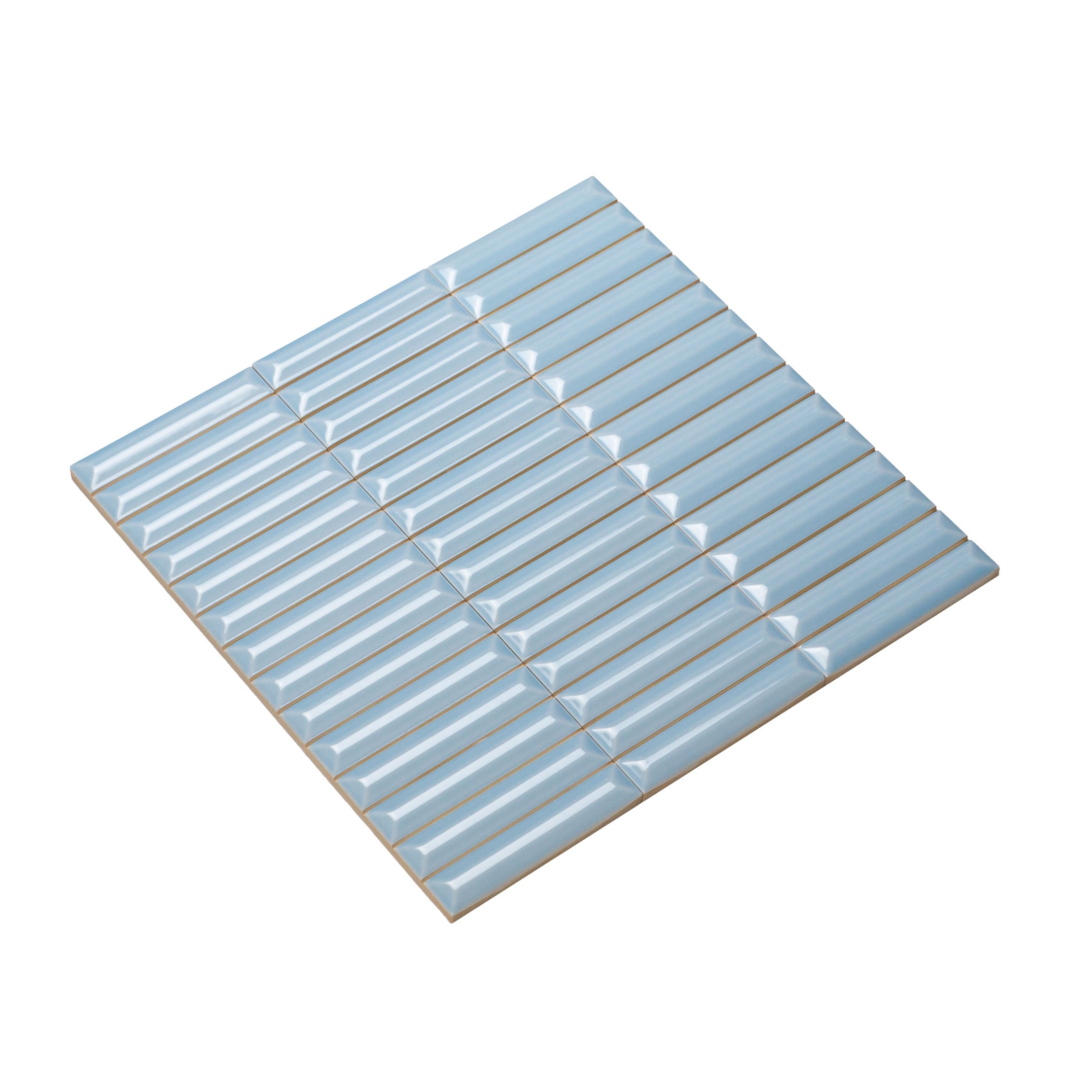 Premium Hashi Curve Kit Kat Fluted Wall Tile - Elegant Textured Ceramic Tiles for Modern Kitchen Backsplash & Bathroom Decor