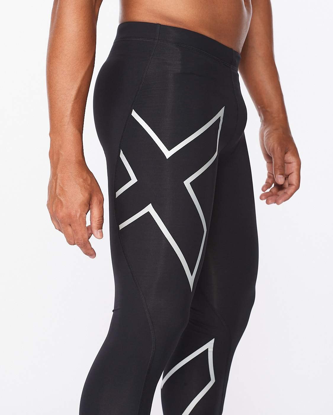 2XU Men's Core Compression Tights - Performance Enhancing & Muscle Recovery Workout Leggings for Running, Gym & Sports Training