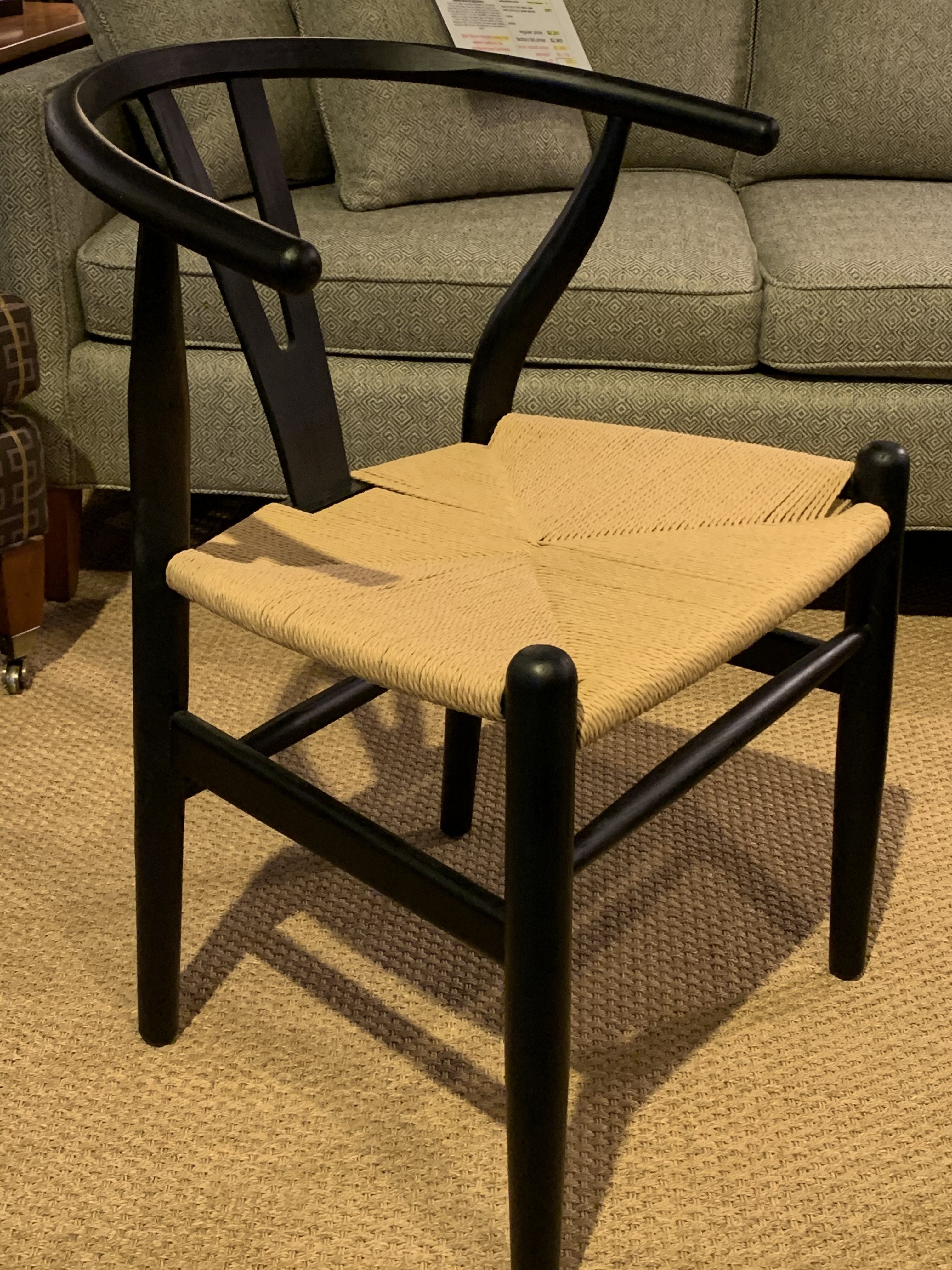 Vintage Mid Century Modern Dining Armchair - Solid Wood Frame & Upholstered Seat - Showroom Quality - Perfect for Dining Rooms, Kitchens & Home Offices