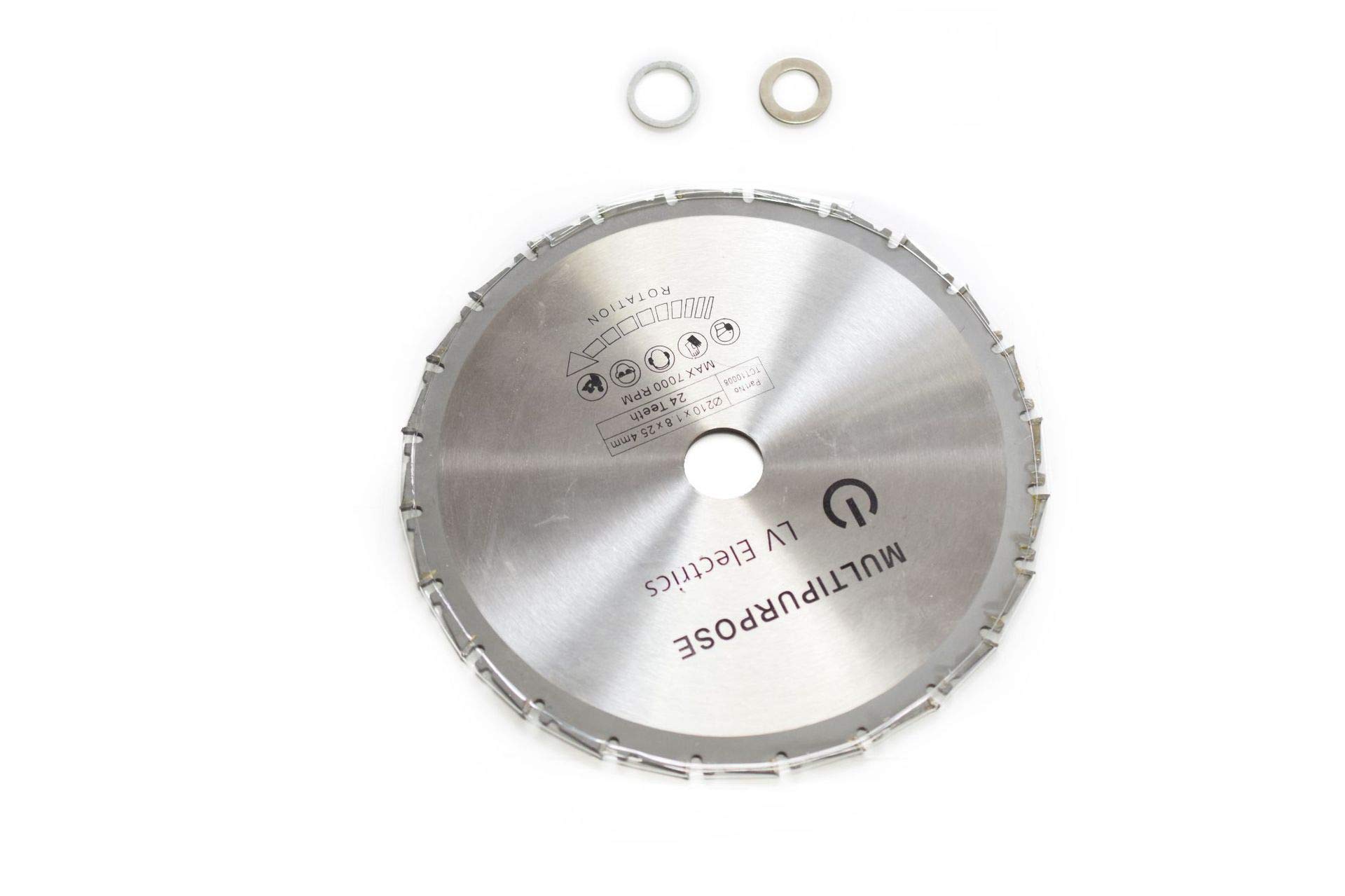 24T Carbide Circular Saw Blade 210mm - Premium Wood & Soft Metal Cutting Disc for Fine Finishing | Ideal for DIY Projects, Carpentry, and Metalworking