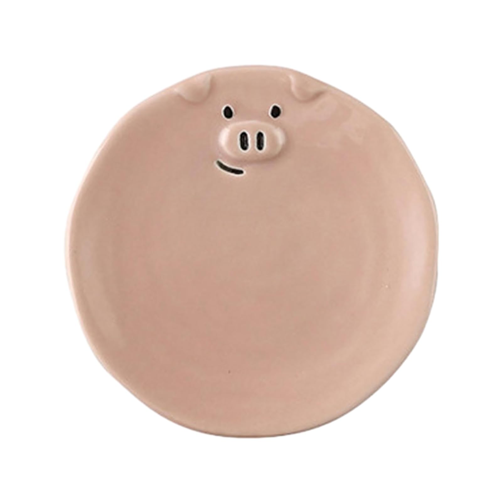 Nordic Style Creative Cute Pink Piglet Ceramic Dishes - Matte Breakfast Plates & Tableware Set for Home Dining, Kitchen Decor, and Gift Giving