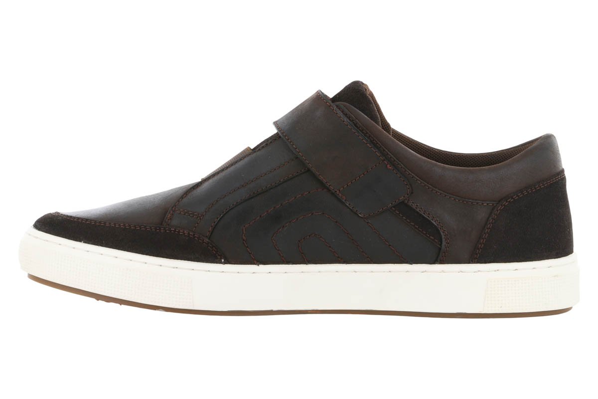 Propet Kade Velcro Sneakers for Men - Comfortable Walking Shoes with Adjustable Straps - Chocolate Brown Casual Shoes for Daily Wear, Travel & Outdoor Activities