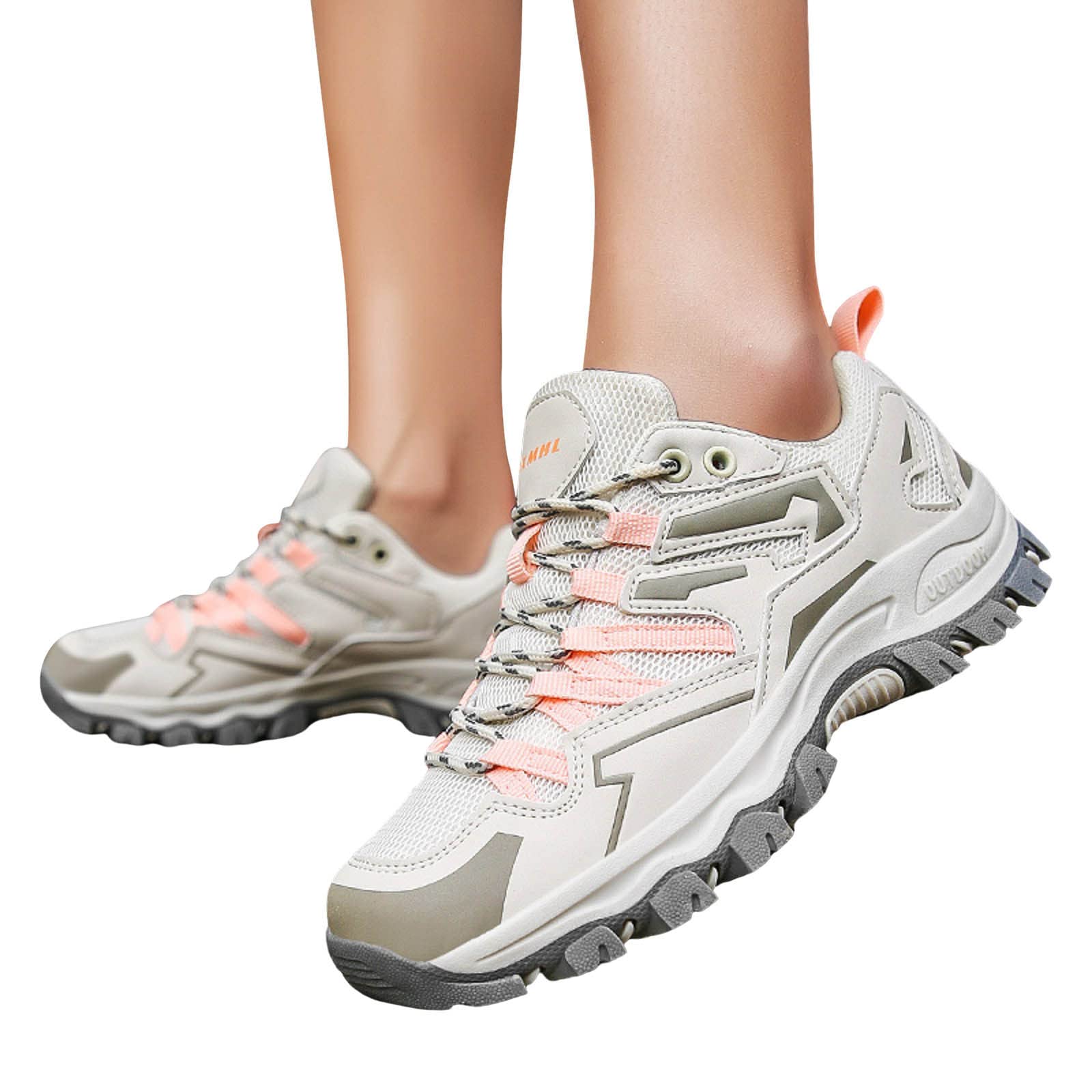 Viunychn Women's Trekking & Hiking Shoes - Waterproof Outdoor Shoes with Arch Support, Non-Slip Thick Sole for Mountain Climbing, Camping & Trail Walking - Durable Wear-Resistant Hiking Footwear for Outdoor Adventures