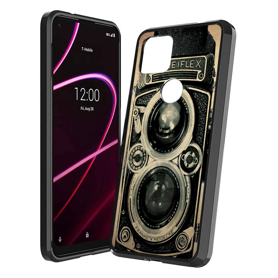T-Mobile Revvl 4 Plus Phone Case - Slim Shockproof Cover for Metro PCS TCL Revvl 4+ (Vintage Camera Design) - Perfect for Everyday Protection