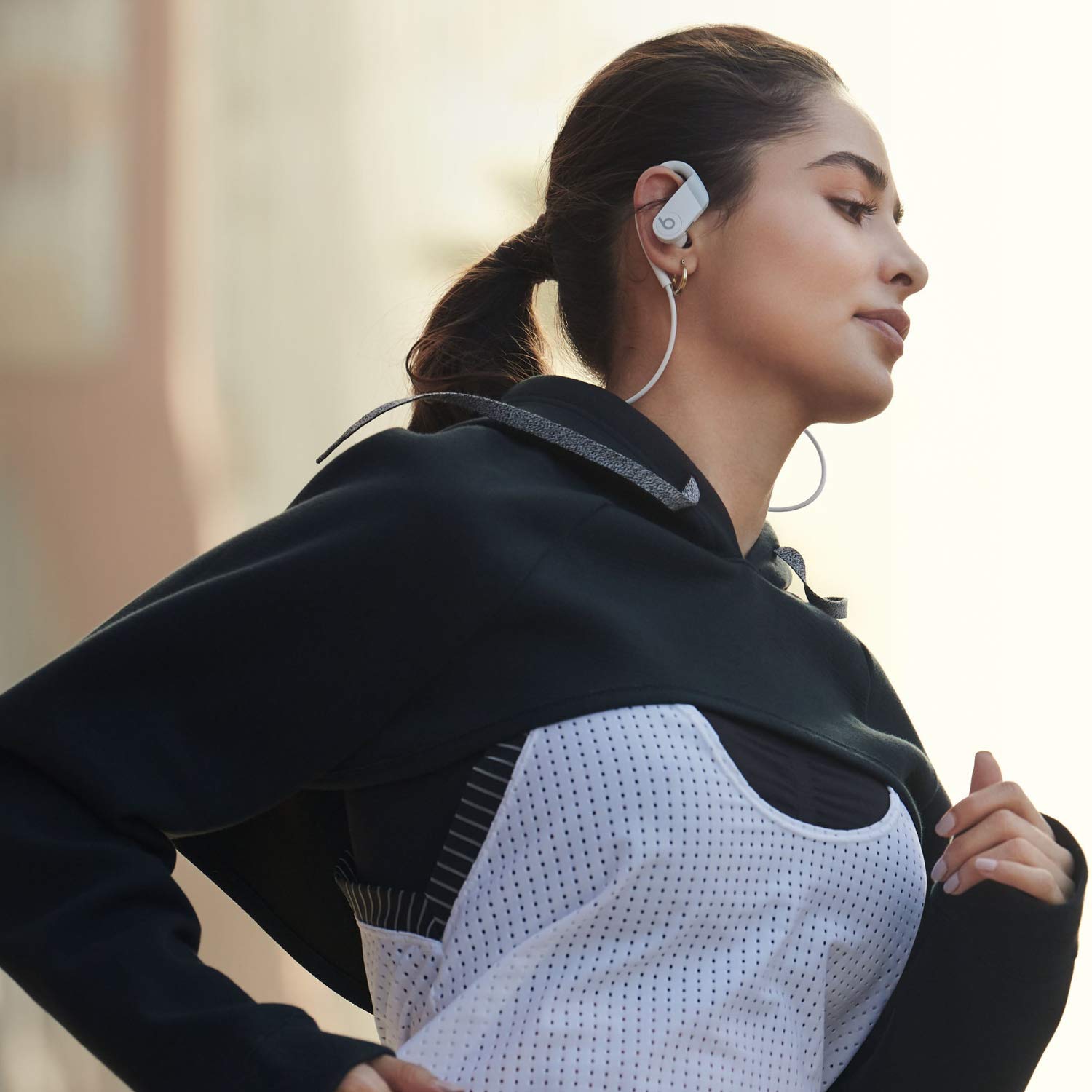 Beats by Dre Powerbeats Pro Wireless Bluetooth Earbuds - White (Renewed) | Sweatproof & Secure Fit for Running, Workouts & Sports | MWNW2LL/A