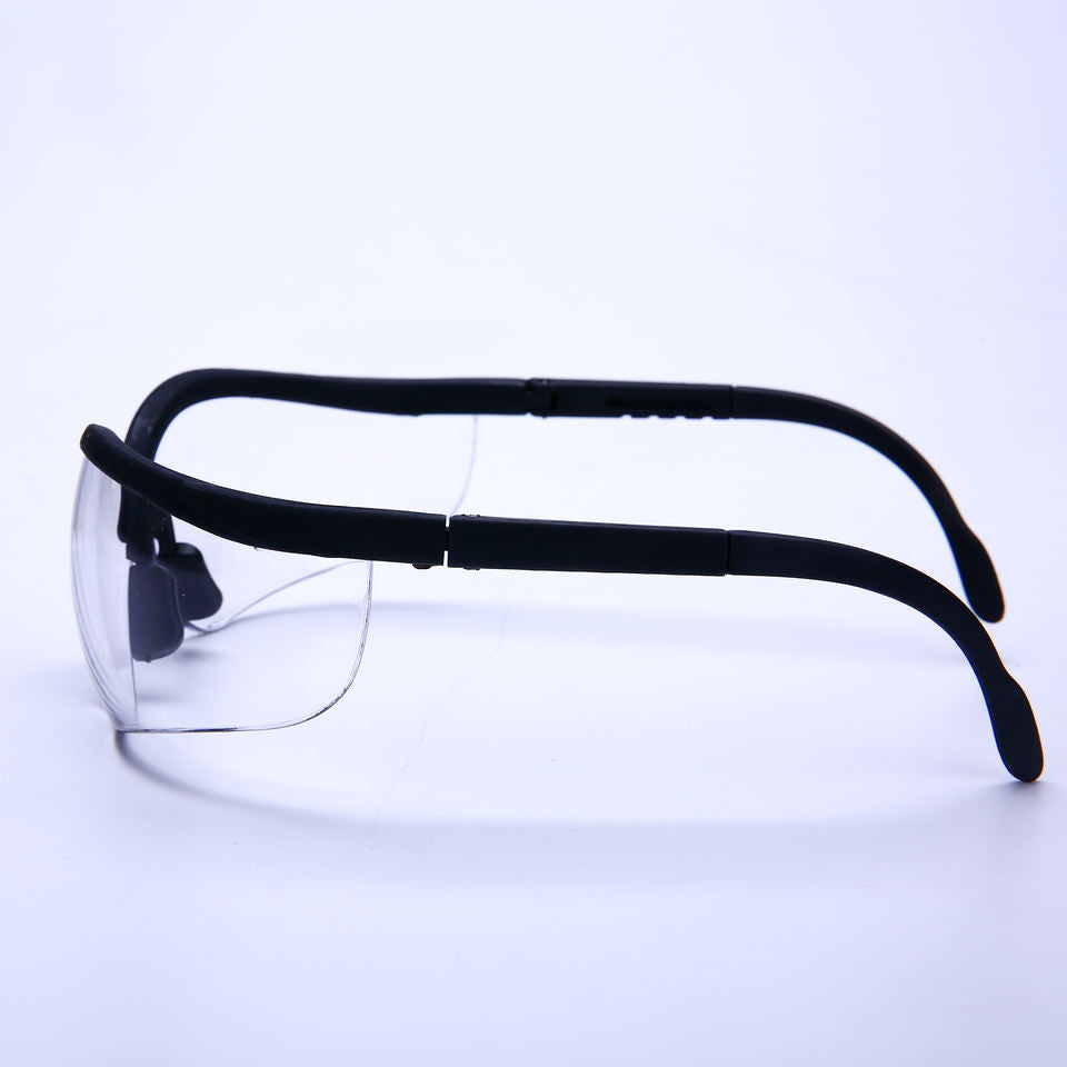 Ultra Lightweight Clear Lens Wrap Around Safety Glasses - ANSI Z87.1 Certified for Eye Protection - Perfect for Woodworking, Construction, and DIY Projects