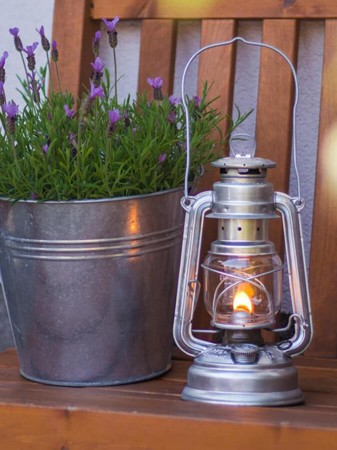 Feuerhand Baby Special 276 Hurricane Lantern - Vintage Outdoor Camping Light for Emergency, Garden, Patio & Power Outages