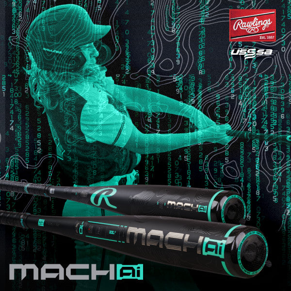Rawlings Mach Ai 2025 10 (2 3/4 Barrel) USSSA Baseball Bat - Youth & Adult Baseball Bat for League Play, Training, and Games - RUT5MC10