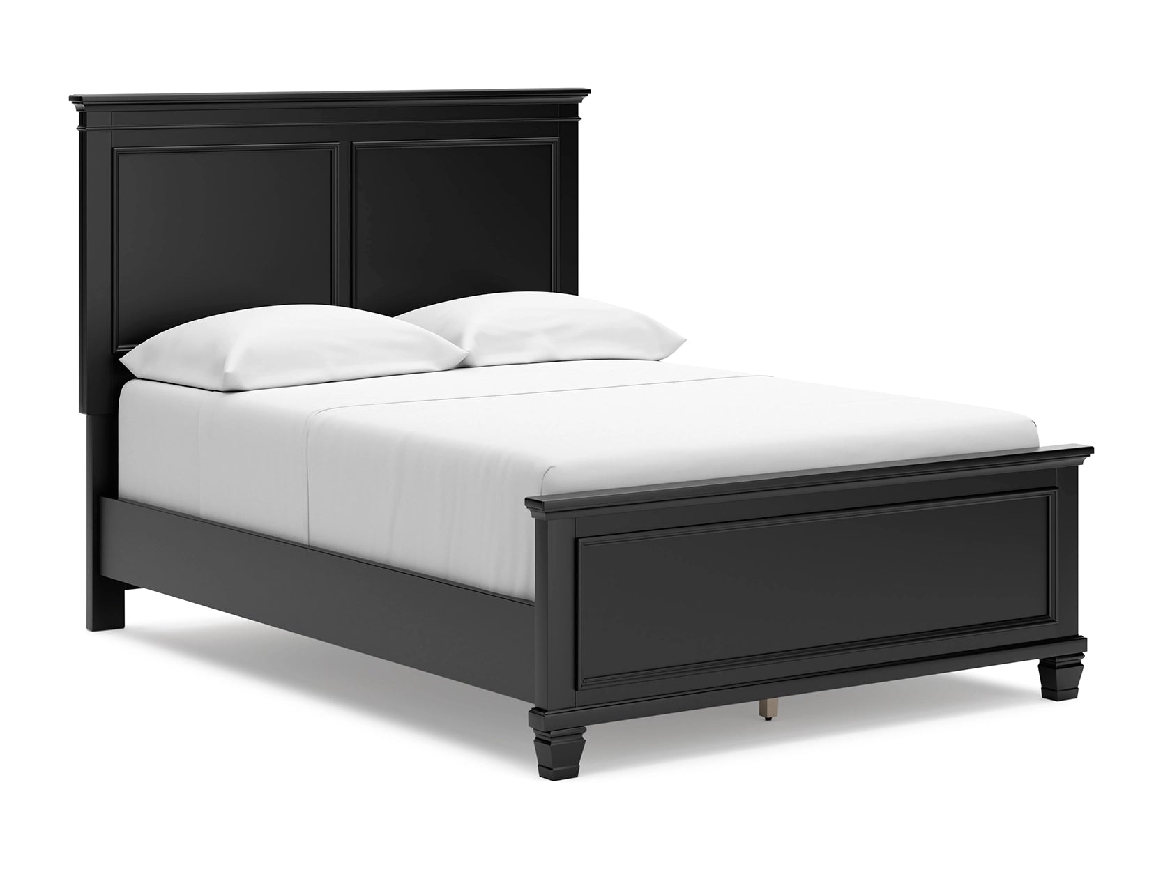 Laney Bed Frame - Queen Size, Modern Platform Bed with Wooden Slats & Sturdy Metal Legs - Perfect for Bedrooms, Guest Rooms & Apartments