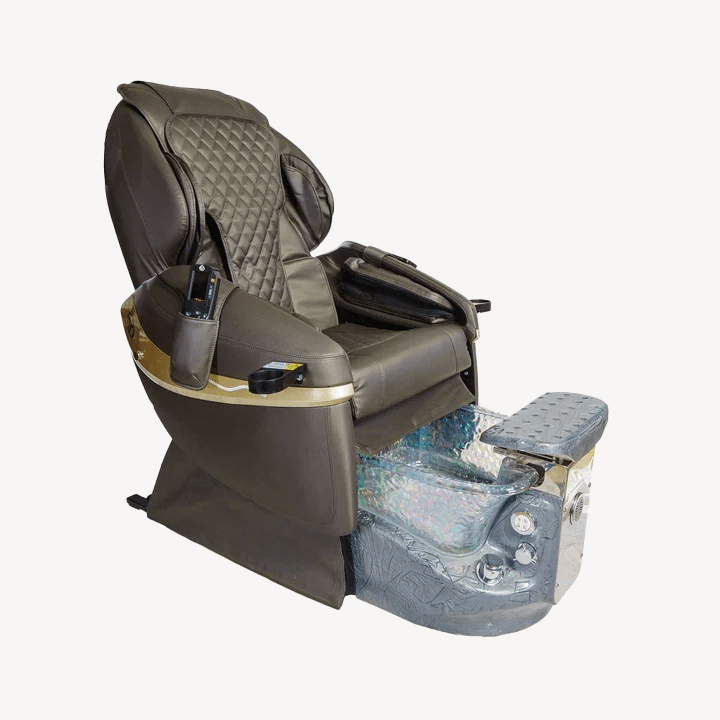 Luxury Spa Pedicure Chair with Adjustable Massage & Heated Function - Professional Salon Pedicure Station with Free Stool - Perfect for Nail Salons, Spas & Home Use