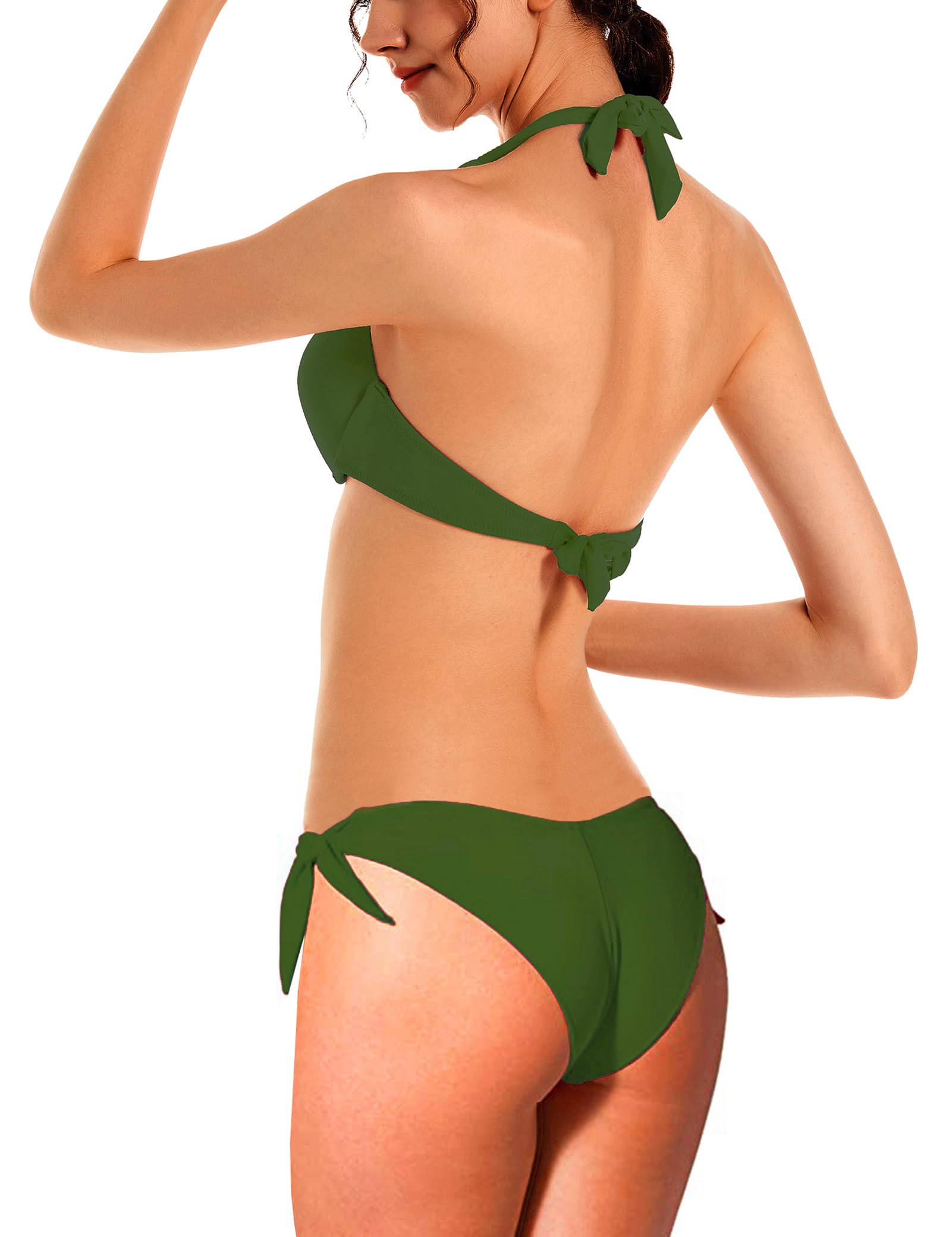 Push Up Bikini Set with Underwire - Halter Swimwear for Beach & Pool