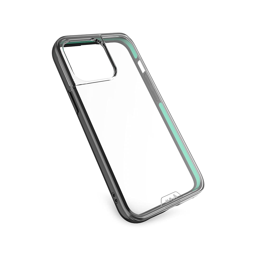 Mous Clear iPhone 13 Pro Max Case - Crystal Clear Slim Protective Cover with Scratch Resistant & Shockproof Design - Perfect for Everyday Use, Travel, and Outdoor Activities