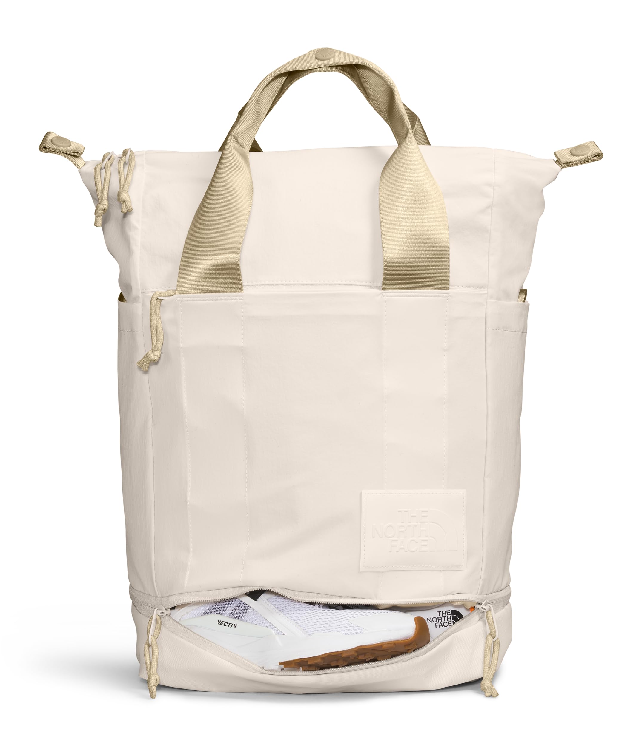 The North Face Women's Never Stop Utility Pack - Lightweight Hiking Backpack for Outdoor Adventures, Travel & Daily Use (Gardenia White/Gravel, One Size) - Perfect for Camping, Commuting & Work