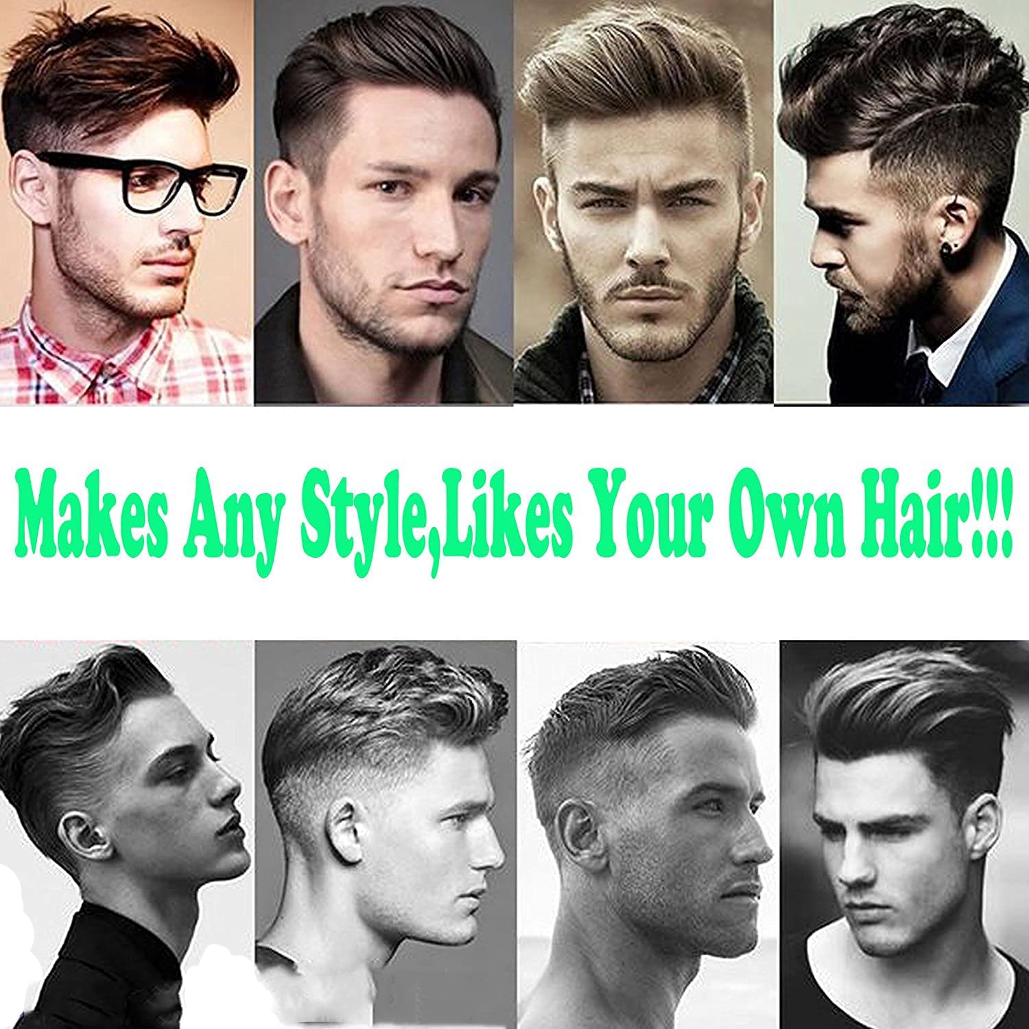 Undetectable Men's Hair Toupee with French Lace - Natural Human Hair Replacement System #21 Blonde Color for Thinning Hair - Perfect for Daily Wear, Special Occasions & Confidence Boost