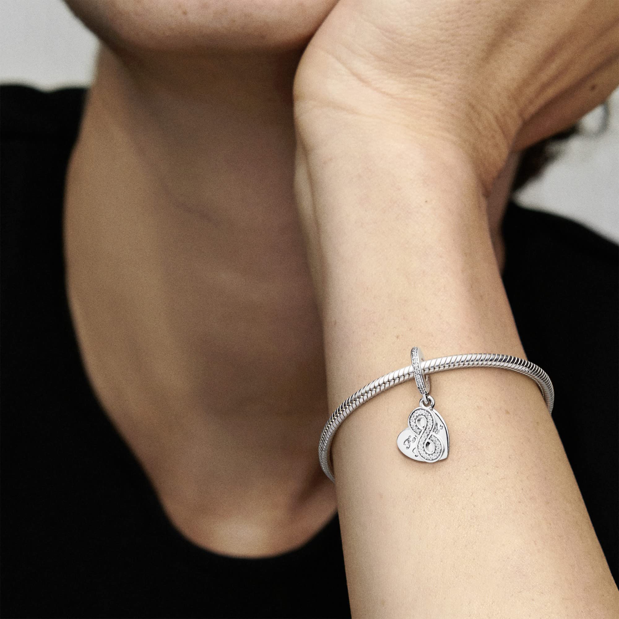 PANDORA Forever Friends Charm Bracelet with Clear CZ Stones - Perfect Gift for Best Friends, Birthdays & Anniversaries | Elegant Jewelry for Women & Girls