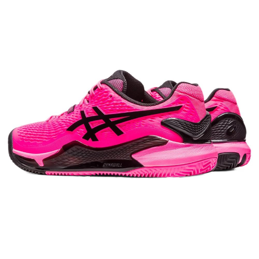 ASICS Gel Resolution 9 Men's Clay Court Tennis Shoes - Pink/Black | High-Performance Stability & Cushioning for Clay Court Play | Perfect for Competitive Matches & Training