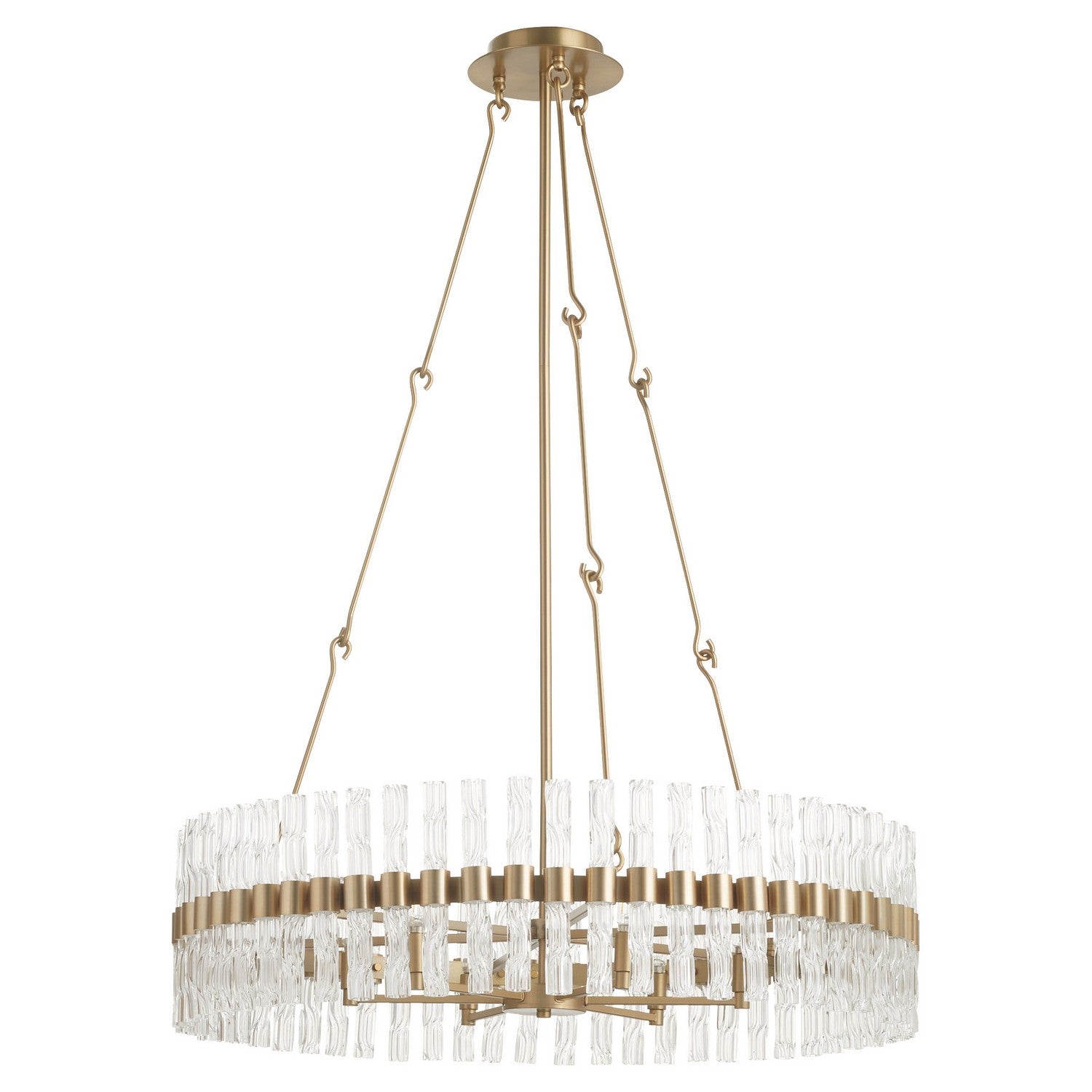 Cyan Design 11627 Noble 6-Light Chandelier in Aged Brass - Elegant Dining Room & Foyer Lighting Fixture for Home Decor