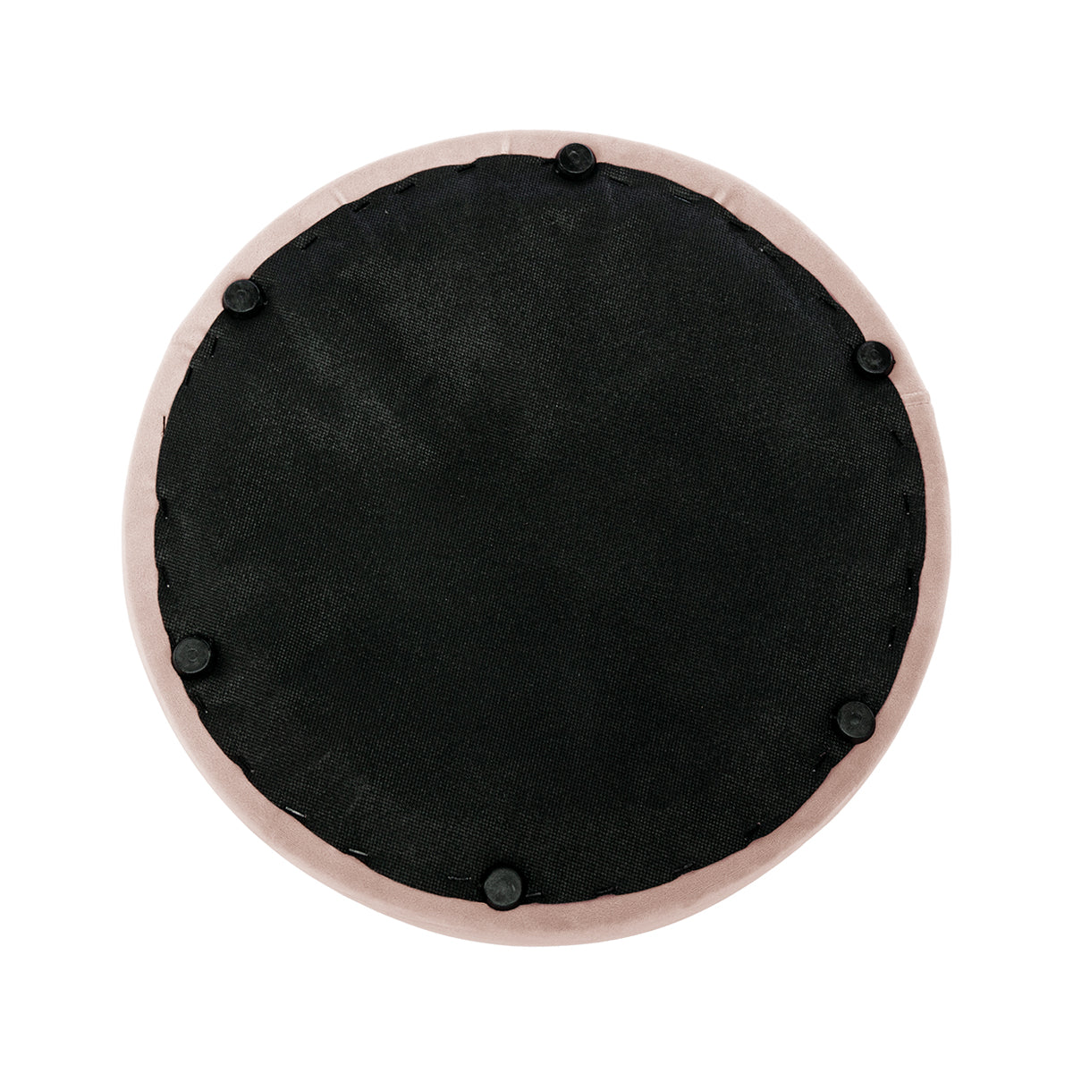 Juliette Velvet Ottoman Stool 16 Inch Round Footrest Pouf - Perfect for Living Room, Bedroom, or Nursery Decor