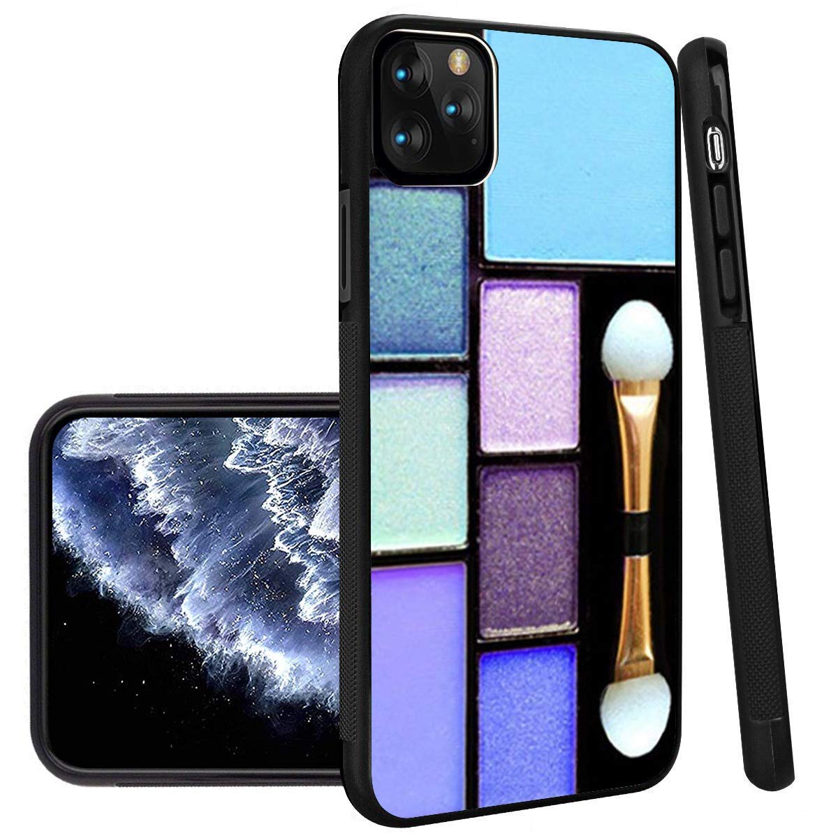 Eyeshadow Palettes Design iPhone 11 Pro Max Case - Shockproof TPU Protective Cover with Non-Slip Grip | Perfect for Everyday Use, Travel & Makeup Lovers