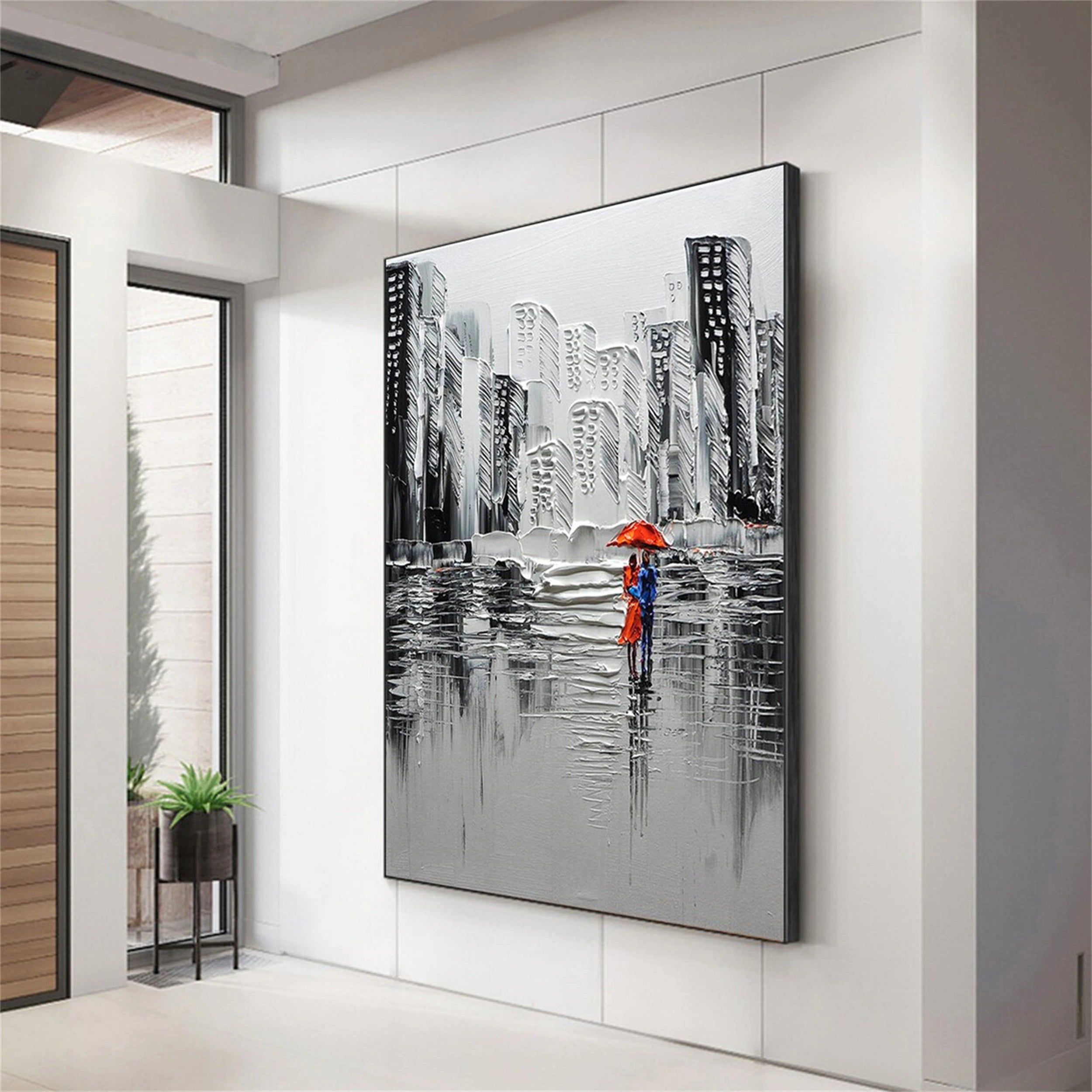 Urban Landscape Painting #UL 019 - Modern Wall Art for Living Room, Office & Bedroom Decor