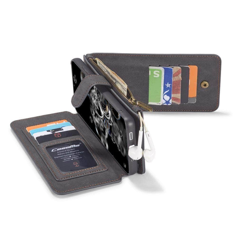Magnetic Detachable PU Leather Case for Samsung Galaxy S21 - Slim Protective Cover with Strong Magnets for Easy Attachment | Perfect for Work, Travel & Everyday Use