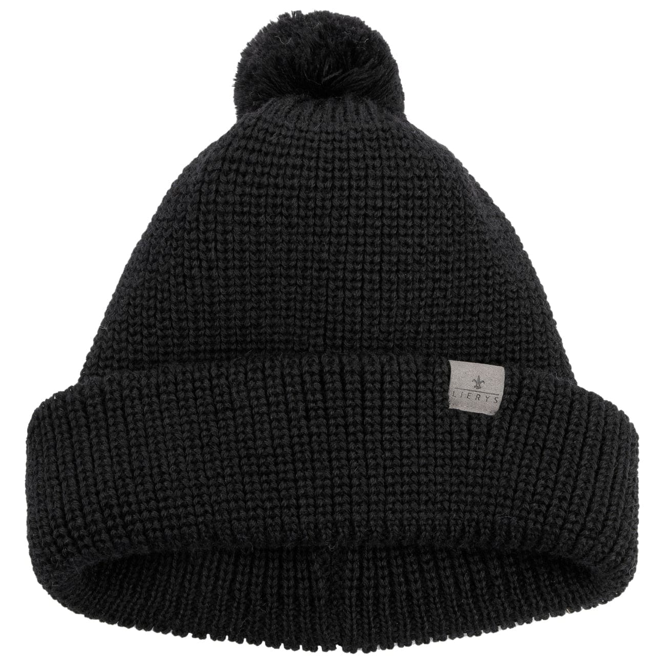 Lierys Knit Bobble Hat - Warm Winter Beanie for Men & Women - Cozy Cable Knit Pom Pom Hat for Cold Weather - Perfect for Skiing, Snowboarding & Outdoor Activities