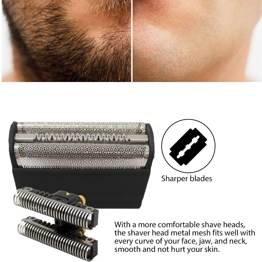 Braun 5000 6000 Series Replacement Shaver Foil & Cutter - Compatible with Series 3 350 360 380 5612 5770 6520 Models - Perfect for Smooth Shaving at Home or Travel