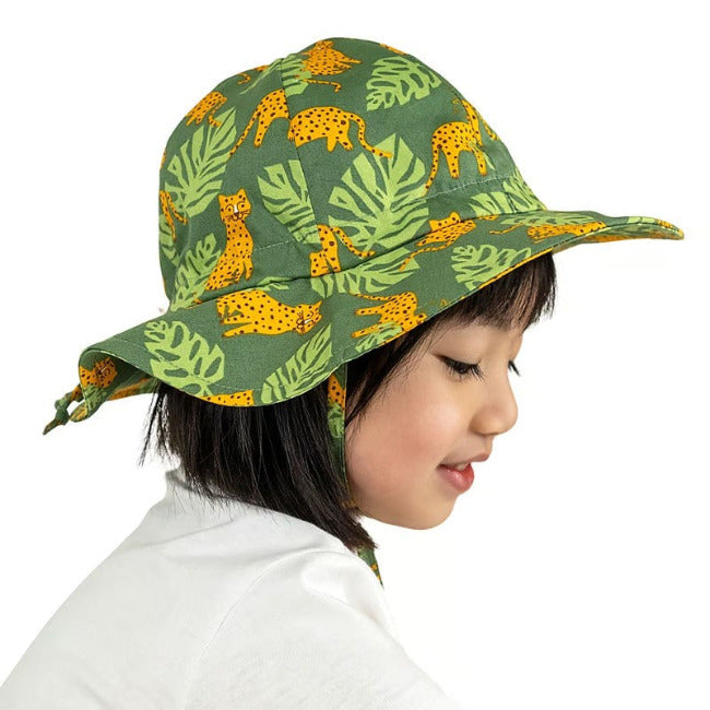 Jan & Jul Cotton Floppy Sun Hat for Women - Stylish Leopard Print Wide Brim Summer Beach Hat for Outdoor, Travel & Vacation