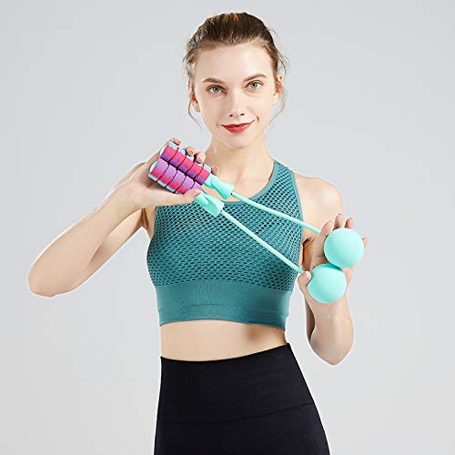 Weighted Cordless Jump Rope - Wireless Skipping Rope for Indoor/Outdoor Fitness, Weight Loss, Boxing, MMA & CrossFit Training - Perfect for Home Gym, Cardio Workouts & High-Intensity Interval Training (HIIT)