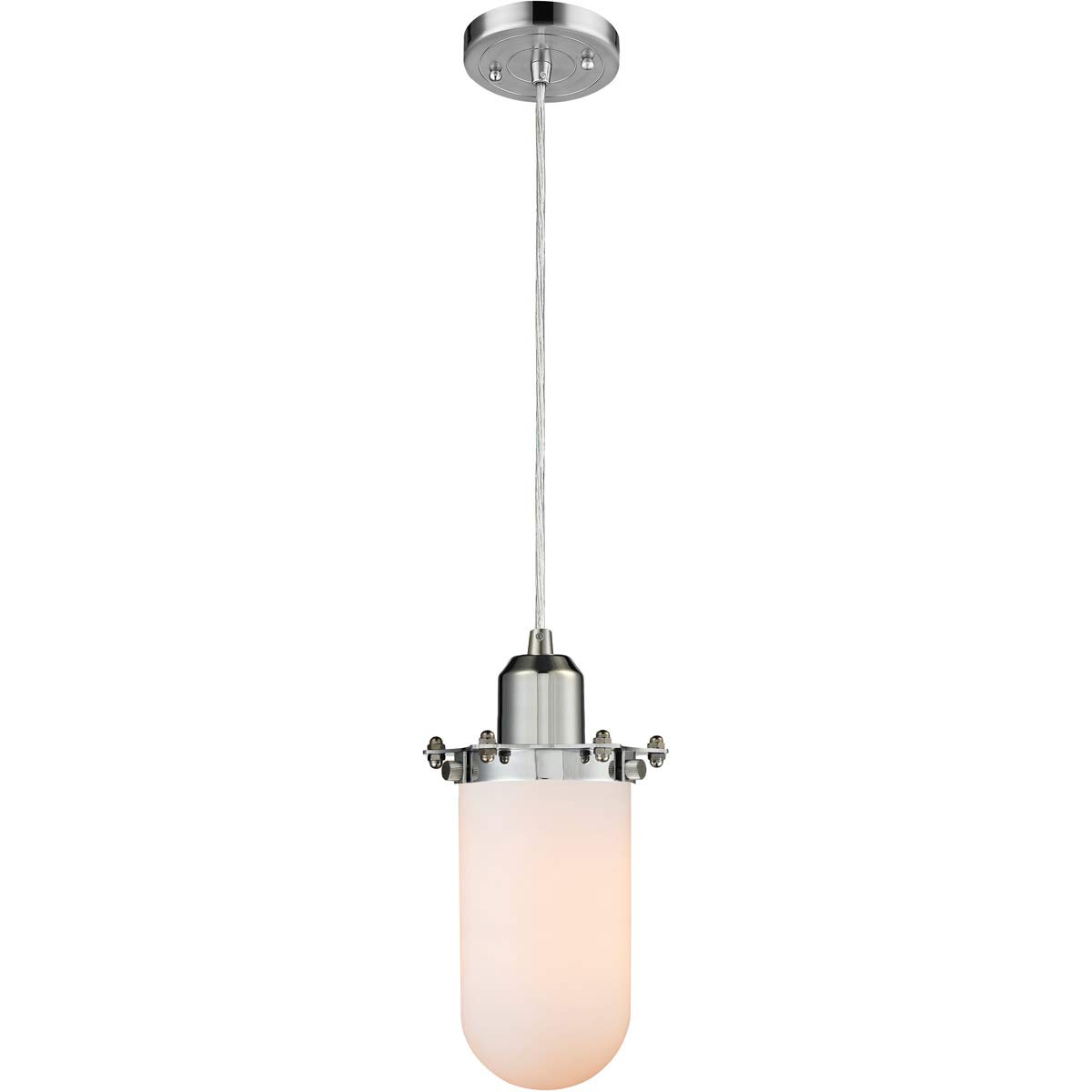 Innovations 900-1P-PC-CE231-PC-W-LED Silver LED Mini Pendant Light - Modern Austere Collection for Kitchen Island, Dining Room & Bedroom Lighting