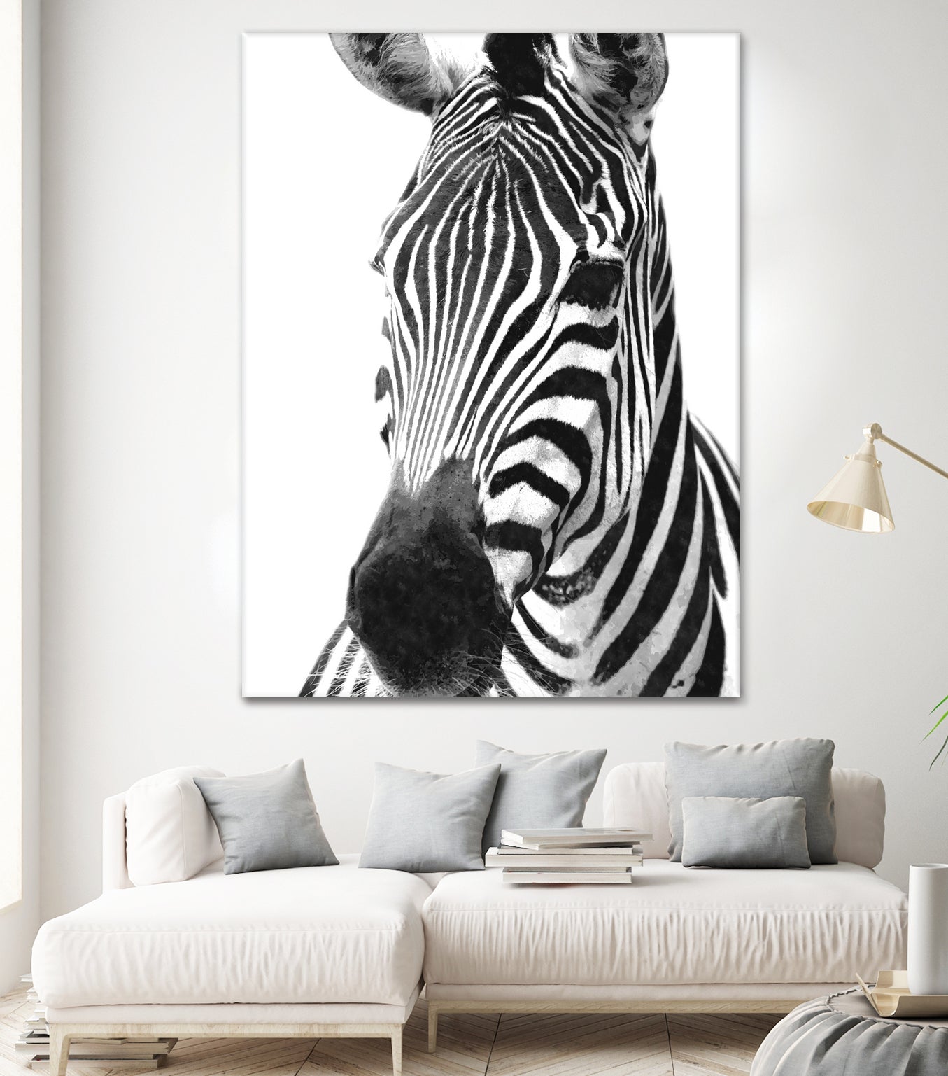 Black and White Zebra Print Rug - Stylish Home Decor for Living Room, Bedroom & Nursery - Soft and Durable Floor Mat for Kids, Pets & Adults