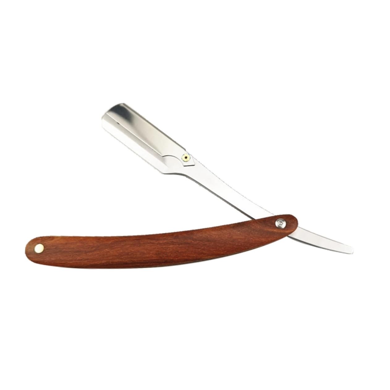 Classic Straight Razor for Men - Professional Metal Blade Manual Shaver for Barbers & Salons | Easy-Open Guard | Perfect for Close Shaves & Grooming at Home or Salon