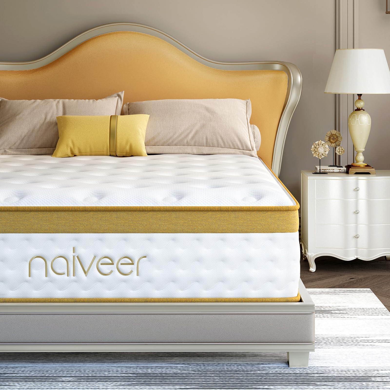 10 Inch Twin Size Cooling Gel Memory Foam Hybrid Mattress in a Box - CertiPUR-US Certified, Medium Firm with Pocket Springs for Back Pain & Pressure Relief - Perfect for Hot Sleepers, Guest Rooms & Dorm Beds