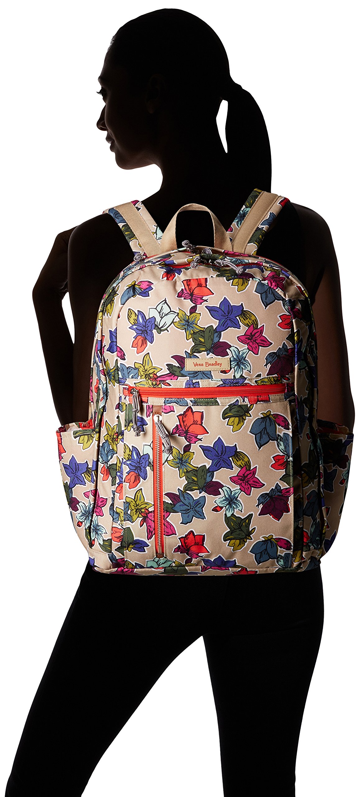 Vera Bradley Lighten Up Grand Backpack - Stylish & Spacious Laptop Backpack for Women, Perfect for Work, School & Travel | Water-Resistant & Lightweight Design