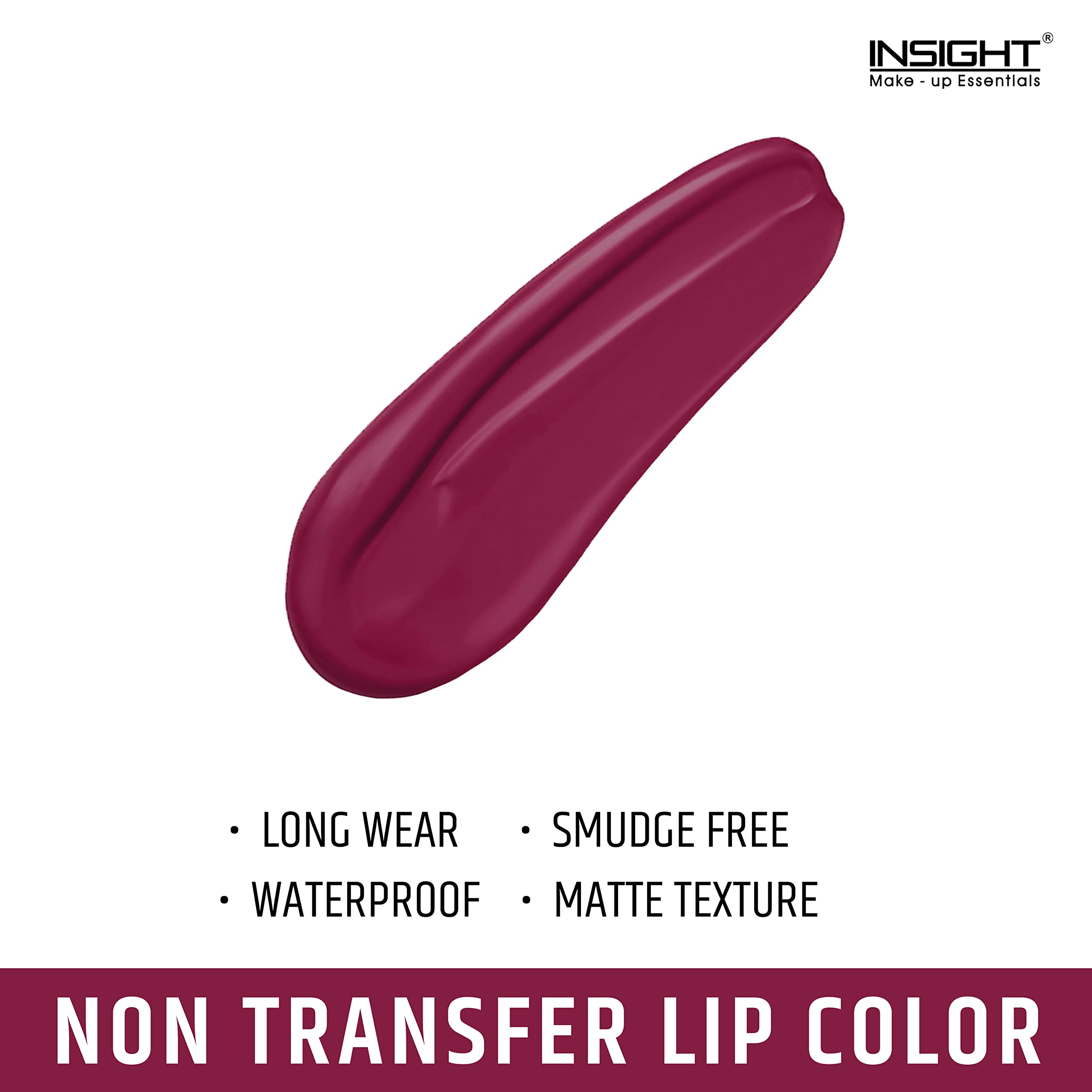 INSIGHT Non-Transfer Matte Lipstick Set - 4ml (14 Sugar Plum & 19 Dive) - Long-Lasting Vegan Lip Color for Everyday Wear, Date Night & Special Occasions