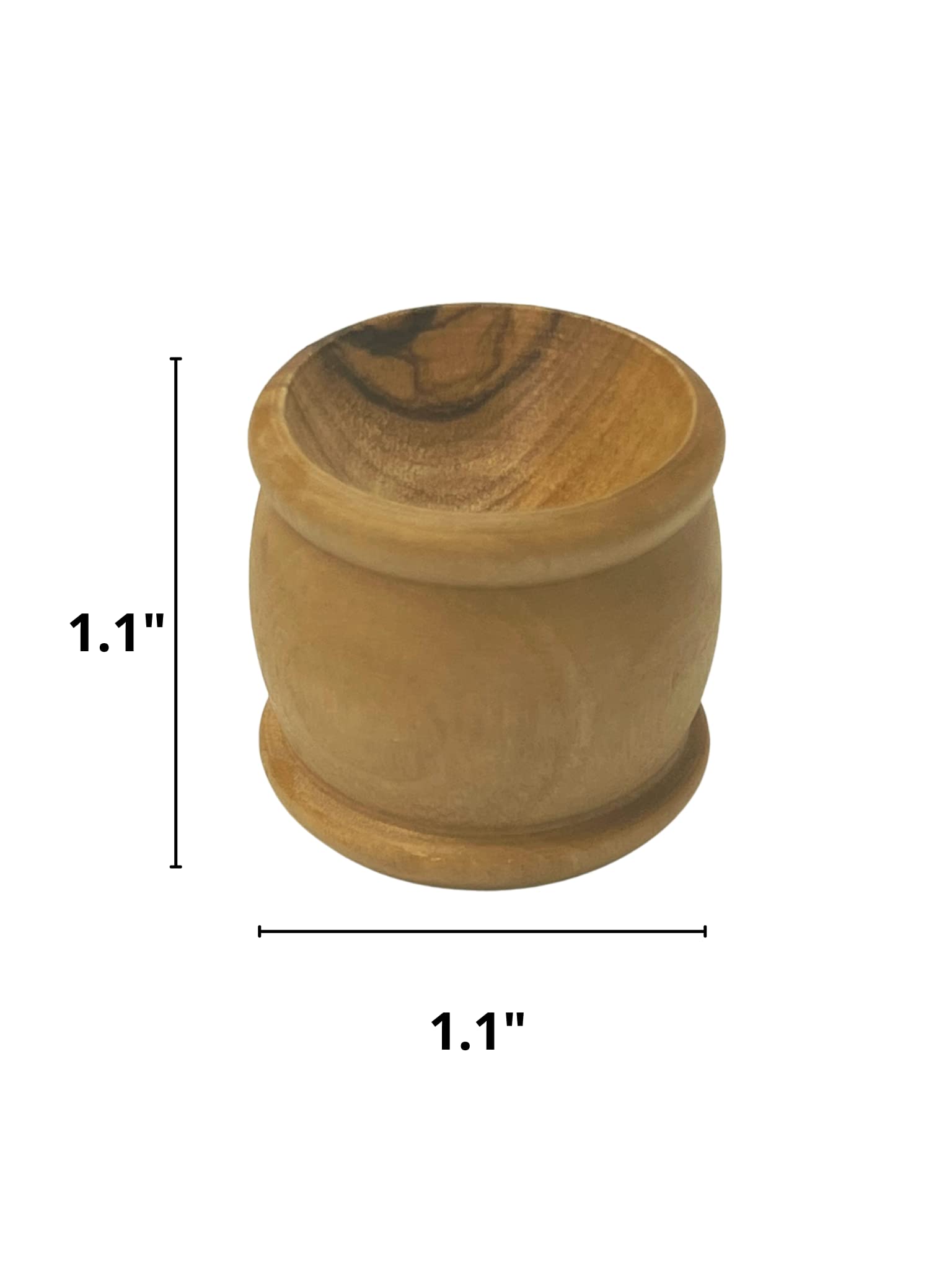Hand-Carved Olive Wood Communion Cups from Holy Land Bethlehem - 50-Pack 1.1