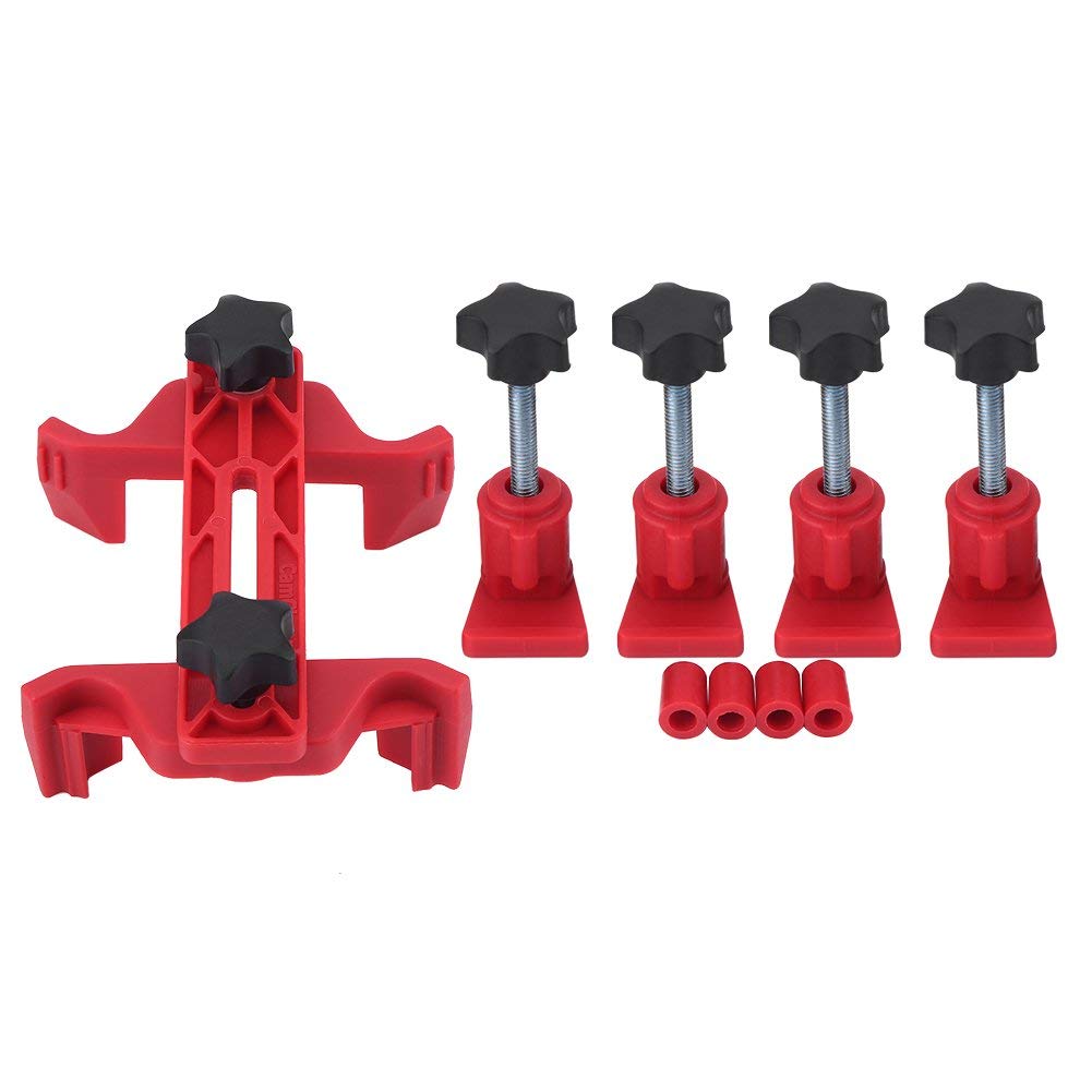 Aramox 9Pcs Car Engine Timing Tool Kit - Dual Cam Clamp, Camshaft & Sprocket Gear Locking Set for Automotive Repair | Perfect for DIY Mechanics & Professional Technicians