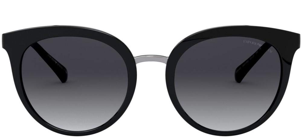 Emporio Armani EA 4145 50018G Sunglasses - Shiny Black Frame UV Protection - Stylish for Driving, Beach & Outdoor Activities